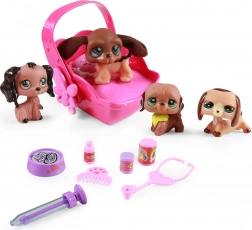 Súprava hračiek psy so svetelnou a zvukovou prenoskou