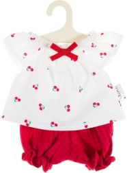 Mušelínová sada pre bábiky 32 cm čerešňa