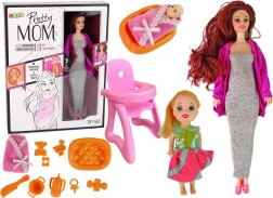 Tehotenská Bábika S Príslušenstvom