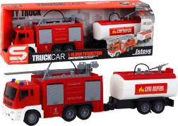 Hasičský zbor s prívesom Hasičské auto 1:16 Zvukové svetlá