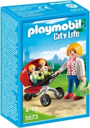 Playmobil City Life kočík pre dvojčatá – stavebnica