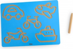 Viga grafomotorická tabuľka vozidlá