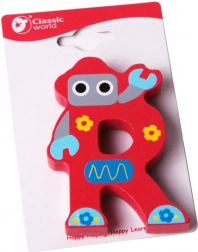 Drevené písmeno R CLASSIC WORLD