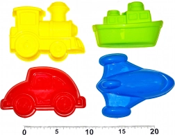 Bábovky na piesok - sada 4 kusov