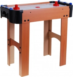 Air hockey pre deti s imitáciou dreva s ventilátorom a príslušenstvom – Drevo