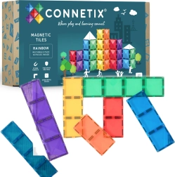 Magnetické stavebnice CONNETIX Rainbow Rectangle Pack – 18 dielov