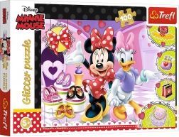100 dielikov Puzzle Minnie a Trblietky