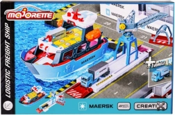 Majorette logistický prístav MAERSK so zásielkovou loďou a vozidlom