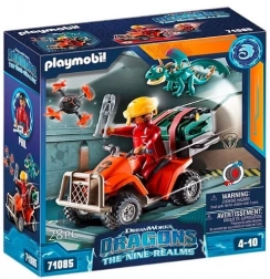PLAYMOBIL Dragons: Deväť kráľovstiev Icaris ATV & Phil – sada s figúrkami a drakom