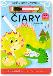 Čiary a písmená – napíš, zmaž, zopakuj (stierateľný zošit pre predškolákov)