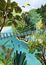 Puzzle Kúsky & Mier Modré Pololy Nový Zéland 500 dielikov