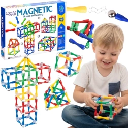 Woopie magnetická stavebnica 3D XXL 128 dielikov