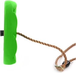 Záhradná hojdačka pre deti kvetinové sedadlo s lanom – Zelená