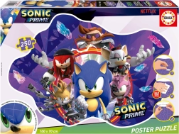 Poster puzzle Sonic Prime 250 dielikov