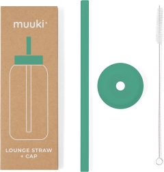 MUUKI Lounge slamka a viečko v matnej zelenej farbe