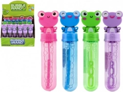 Bublifuk Žaba 13 cm – 4 farby, detský bublifuk s roztomilým viečkom