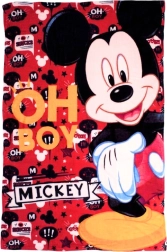 Detská flísová deka Disney Mickey Mouse 100 × 150 cm