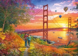 Puzzle Prechádzka k mostu Golden Gate 2000 dielikov