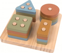 2kids drevené nasadzovacie farebné tvary