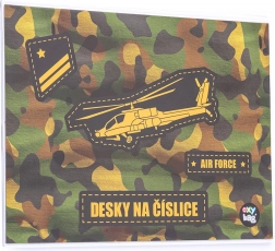 Dosky na číslice s motívom Helikoptéra