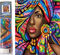 Diamantové maľovanie Afričanka 30x40cm