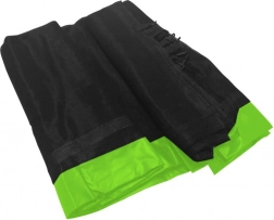 Ochranná sieť SKYRAMIZ k záhradnej trampolíne 305 cm, 6 tunelov – Zelená