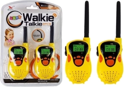 Vysielačka Walkie Talkie krátkovlnné rádio 100 m dosah žltá pre deti
