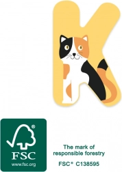 Small foot drevené písmeno K