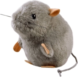 Plyšová myška sivá 13 cm