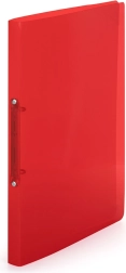 Polypropylénový zakladač A4, 2‑krúžkový, červený