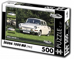 Puzzle RETRO-AUTA Škoda 1000 MB (1965) 500 dielikov
