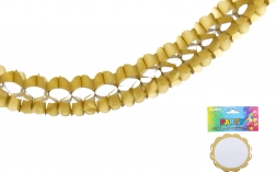 Zlatá papierová girlanda 3,6 m