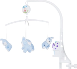 hudobný závesný kolotoč Modrí zajačikovia CHIPOLINO