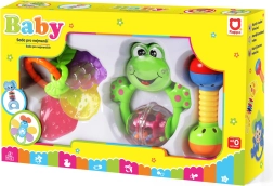 Sada detských hrkálok a hryzátok 3 ks