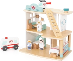Viga Toys drevená nemocnica s príslušenstvom