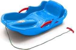 Plastové boby s opierkou a brzdami Baby Mix Speed Bob modré