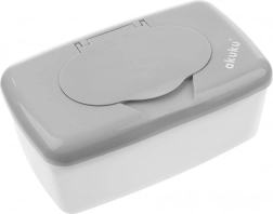 Box na vlhčené obrúsky Akuku sivý