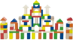 Drevené kocky v vedierku 100 ks BABU