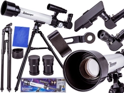 Astronomický teleskop so statívom pre začiatočníkov s príslušenstvom