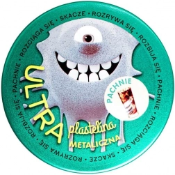 Ultra plastelína s vôňou koly – strieborná metalická 128 g