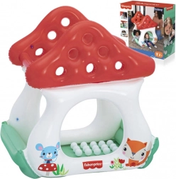 Nafukovací domček s guľôčkami Muchotrávka Fisher Price