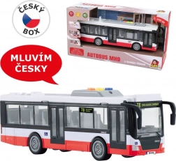 Autobus na zotrvačník s českými hláškami a svetlami