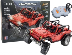 Stavebnica diaľkovo ovládané terénne auto CADA, červené, 1941 dielikov