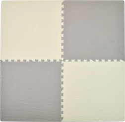 Humbi penové puzzle podložka krémovo-sivá 62 × 62 × 1 cm 4 ks