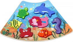 Drevené vkladacie puzzle Podvodný svet – prepojiteľné