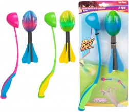 Penová hádzacia raketa so štartérom 19 cm