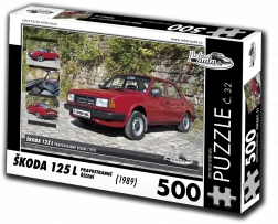Puzzle RETRO-AUTA Škoda 125 L pravostranné riadenie 500 dielikov