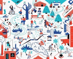 Zimné puzzle 1000 dielikov