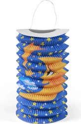 Papierový lampión s motívom mesiaca 15 cm