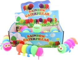 Húsenica so svetlom – gumová blikajúca hračka